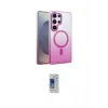 ieg™ Galaxy S24 Ultra Kılıf Ahenk Doku Özel Seri - Siyah Durable Full Glue Curved Cam