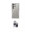 ieg™ Galaxy S24 Ultra Kılıf Akış Çizgi Koleksiyonu - Siyah Vanessa Magic Hayalet Cam