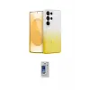 ieg™ Galaxy S24 Ultra Kılıf Eksen Minimal Özel Seri - Siyah Durable Full Glue Curved Cam