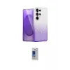 ieg™ Galaxy S24 Ultra Kılıf Eksen Minimal Özel Seri - Siyah Durable Full Glue Curved Cam