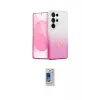 ieg™ Galaxy S24 Ultra Kılıf Eksen Minimal Özel Seri - Siyah Durable Full Glue Curved Cam