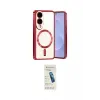 ieg™ Galaxy S25 Edge Kılıf Nova Işık Özel Seri - Şeffaf Pasifik Cam Ekran Koruyucu