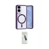 ieg™ Galaxy S25 Edge Kılıf Nova Işık Özel Seri - Şeffaf Pasifik Cam Ekran Koruyucu
