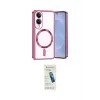 ieg™ Galaxy S25 Edge Kılıf Nova Işık Özel Seri - Şeffaf Pasifik Cam Ekran Koruyucu