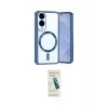 ieg™ Galaxy S25 Edge Kılıf Nova Işık Özel Seri - Şeffaf Pasifik Cam Ekran Koruyucu