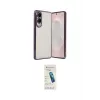 ieg™ Galaxy S25 Edge Kılıf Vadi Minimal - Şeffaf Pasifik Cam Ekran Koruyucu