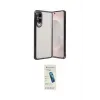 ieg™ Galaxy S25 Edge Kılıf Vadi Minimal - Şeffaf Pasifik Cam Ekran Koruyucu