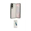ieg™ Galaxy S25 Edge Kılıf Vadi Minimal - Şeffaf Pasifik Cam Ekran Koruyucu