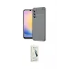 ieg™ Galaxy S25 FE Kılıf Eksen Form Prime - Şeffaf Pasifik Cam Ekran Koruyucu