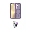 ieg™ Galaxy S25 Plus Kılıf Siluet Minimal Prime - Şeffaf Pasifik Cam Ekran Koruyucu