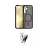 ieg™ Galaxy S25 Plus Kılıf Siluet Minimal Prime - Şeffaf Pasifik Cam Ekran Koruyucu