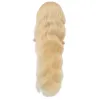 Gerçek Front Lace Dalgalı Platin Tül Peruk - 85-90cm