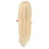 Gerçek Front Lace Düz Platin Tül Peruk - 65-70cm