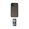 ieg™ iPhone 11 Kılıf Ahenk Çizgi Serisi - Siyah 34D Hayalet Izgaralı Cam