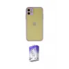 ieg™ iPhone 11 Kılıf Ahenk Çizgi Serisi - Siyah Bilvis 5in1 3D Magic Cam Ekran Koruyucu