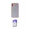 ieg™ iPhone 11 Kılıf Ahenk Çizgi Serisi - Siyah Bilvis 5in1 3D Magic Cam Ekran Koruyucu