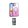 ieg™ iPhone 11 Kılıf Ahenk Doku Özel Seri - Siyah 34D Hayalet Izgaralı Cam