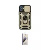 ieg™ iPhone 11 Kılıf Ahenk Klasik - Siyah Bilvis 3D Mat Cam Ekran Koruyucu