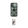 ieg™ iPhone 11 Kılıf Ahenk Klasik - Siyah Bilvis 3D Mat Cam Ekran Koruyucu