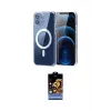 ieg™ iPhone 11 Kılıf Ahenk Minimal Serisi - Siyah Buffer Hayalet Cam Ekran Koruyucu