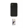 ieg™ iPhone 11 Kılıf Ahenk Serisi - Siyah Bilvis 3D Mat Cam Ekran Koruyucu