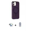 ieg™ iPhone 11 Kılıf Çekirdek Modern Prime - Siyah Joko Magic 5D Cam + Pers Alüminyum Kamera Lens - GI
