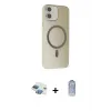 ieg™ iPhone 11 Kılıf Çekirdek Modern Prime - Siyah Joko Magic 5D Cam + Pers Alüminyum Kamera Lens - GI