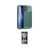 ieg™ iPhone 11 Kılıf Eksen Form Prime - Siyah 34D Hayalet Izgaralı Cam