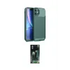 ieg™ iPhone 11 Kılıf Eksen Form Prime - Siyah 360 Mat Full Body Arka Koruyucu