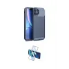 ieg™ iPhone 11 Kılıf Eksen Form Prime - Siyah 3D Antistatik Cam Ekran Koruyucu
