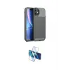 ieg™ iPhone 11 Kılıf Eksen Form Prime - Siyah 3D Antistatik Cam Ekran Koruyucu