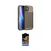 ieg™ iPhone 11 Kılıf Eksen Form Prime - Siyah Buffer Hayalet Cam Ekran Koruyucu