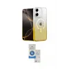ieg™ iPhone 11 Kılıf Eksen Minimal Özel Seri - Şeffaf Royal Nano Ekran Koruyucu