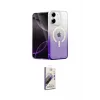 ieg™ iPhone 11 Kılıf Eksen Minimal Özel Seri - Siyah Bilvis 3D Mat Cam Ekran Koruyucu