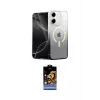 ieg™ iPhone 11 Kılıf Eksen Minimal Özel Seri - Siyah Buffer Hayalet Cam Ekran Koruyucu