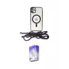 ieg™ iPhone 11 Kılıf Eksen Özel Seri - Siyah Bilvis 5in1 3D Magic Cam Ekran Koruyucu