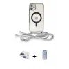 ieg™ iPhone 11 Kılıf Eksen Özel Seri - Siyah Joko Magic 5D Cam + Pers Alüminyum Kamera Lens - LT