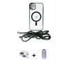 ieg™ iPhone 11 Kılıf Eksen Özel Seri - Siyah Joko Magic 5D Cam + Pers Alüminyum Kamera Lens - LT