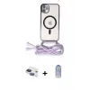 ieg™ iPhone 11 Kılıf Eksen Özel Seri - Siyah Joko Magic 5D Cam + Pers Alüminyum Kamera Lens - LT