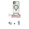 ieg™ iPhone 11 Kılıf Eksen Özel Seri - Siyah Joko Magic 5D Cam + Pers Alüminyum Kamera Lens - LT