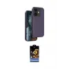 ieg™ iPhone 11 Kılıf Kıvılcım Çizgi Serisi - Siyah Buffer Hayalet Cam Ekran Koruyucu