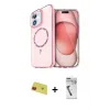 ieg™ iPhone 11 Kılıf Kıvılcım Form Prime - Şeffaf Uv Polymer Nano Ekran Koruyucu + Rainbow Kamera Lens Koruma Cam - KI