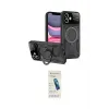 ieg™ iPhone 11 Kılıf Kıvılcım Modern Serisi - Şeffaf Pasifik Cam Ekran Koruyucu