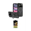 ieg™ iPhone 11 Kılıf Kıvılcım Modern Serisi - Siyah Buffer Cam Ekran Koruyucu