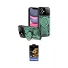 ieg™ iPhone 11 Kılıf Kıvılcım Modern Serisi - Siyah Buffer Hayalet Cam Ekran Koruyucu