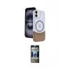 ieg™ iPhone 11 Kılıf Kozmos Form Özel Seri - Siyah 34D Hayalet Izgaralı Cam