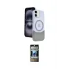 ieg™ iPhone 11 Kılıf Kozmos Form Özel Seri - Siyah 34D Hayalet Izgaralı Cam