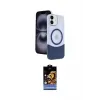 ieg™ iPhone 11 Kılıf Kozmos Form Özel Seri - Siyah Buffer Hayalet Cam Ekran Koruyucu