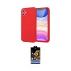 ieg™ iPhone 11 Kılıf Kozmos Yansıma Özel Seri - Siyah Buffer Hayalet Cam Ekran Koruyucu