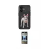 ieg™ iPhone 11 Kılıf Nova Form Koleksiyonu - Siyah 34D Hayalet Izgaralı Cam